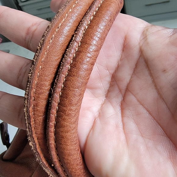 Corsia Italian Leather Satchel Bag Brown Distressed Vintage Style - Picture 5 of 12